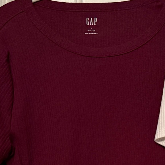 Gap Short Sleeve Ribbed  Crewneck T Shirt Bundle Of 2 Women’s Size Large - Picture 8 of 9
